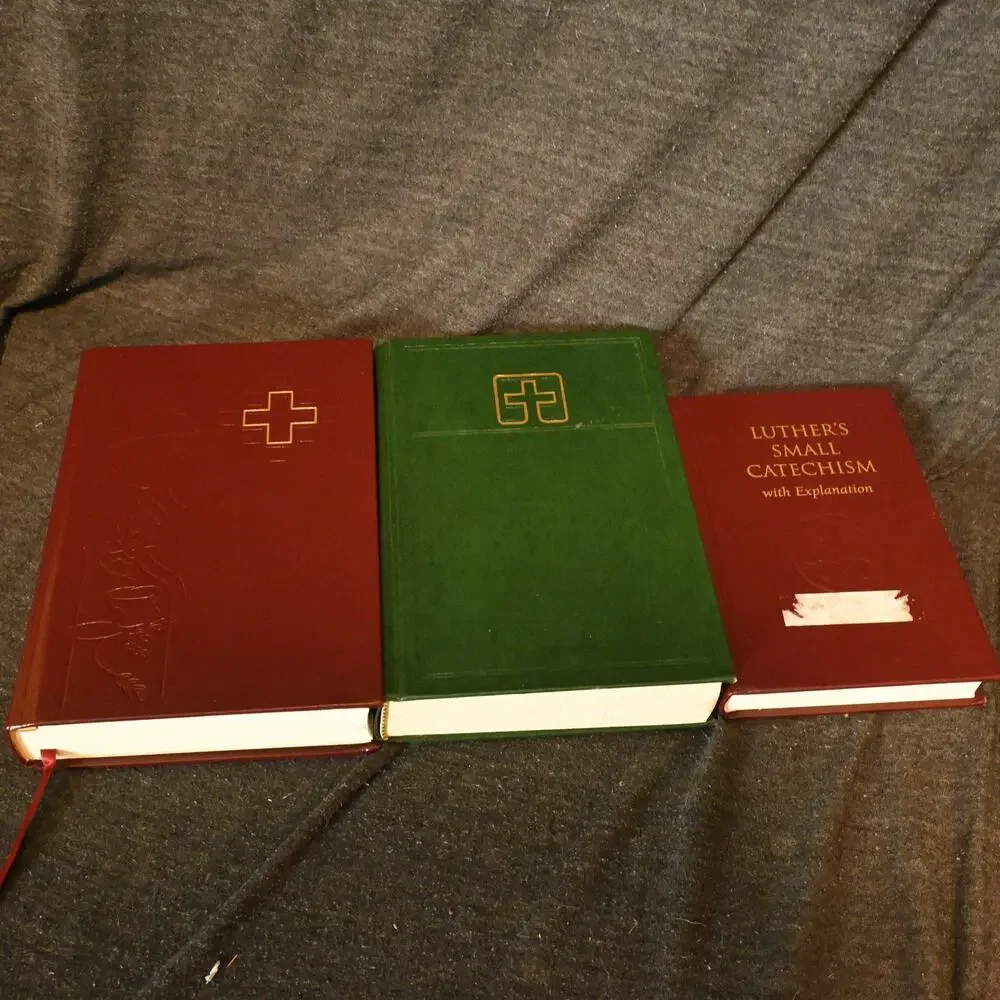 Lot of 3 Lutheran Books Small Catechism Service Worship Liturgical